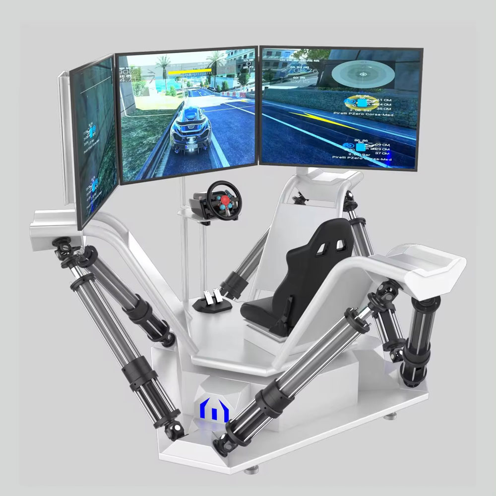 3 screen Racing Simulator Arcade Machine 6DOF Racing Car
